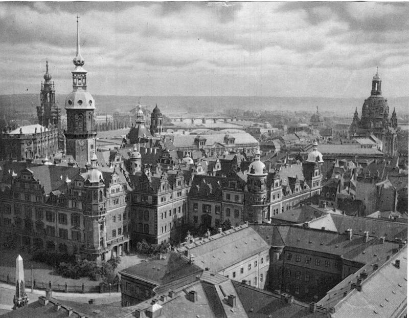 Blick auf die Stadt, auch als Elbflorenz bekannt.